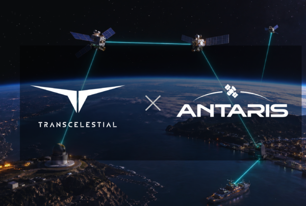 Antaris and Transcelestial executives signing agreement to advance persistent ISR and optical communications architecture in LEO